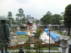 工事中だった三学院